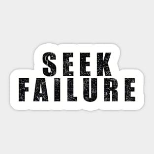 Seek Failure Sticker